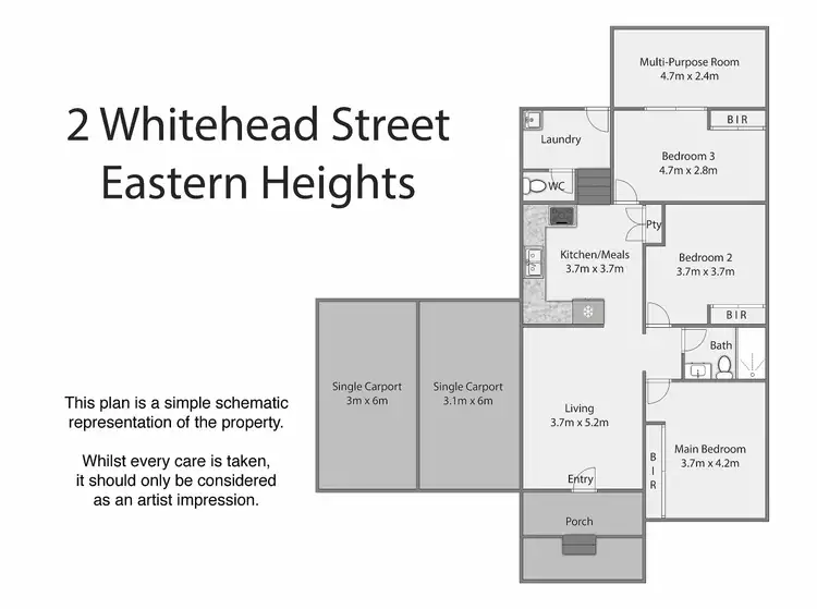 Floorplan of Homely house listing, 2 Whitehead St, Eastern Heights QLD 4305