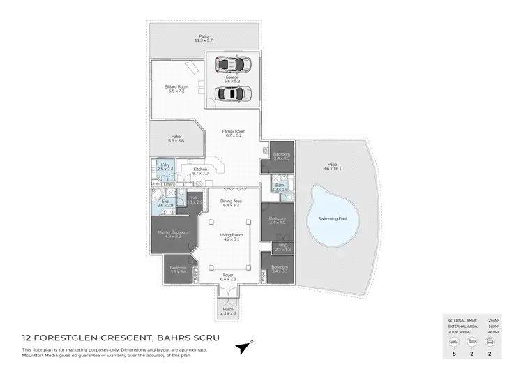 Floorplan of Homely house listing, 12 Forestglen Cres, Bahrs Scrub QLD 4207