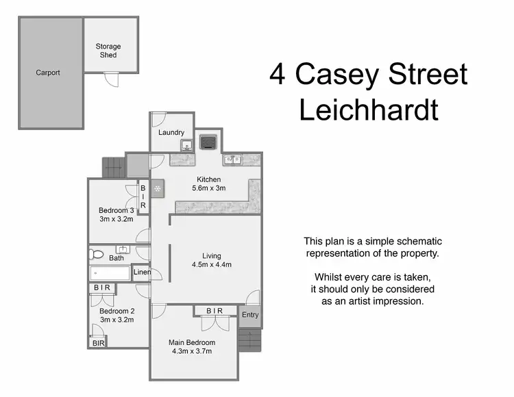 Floorplan of Homely house listing, 4 Casey St, Leichhardt QLD 4305