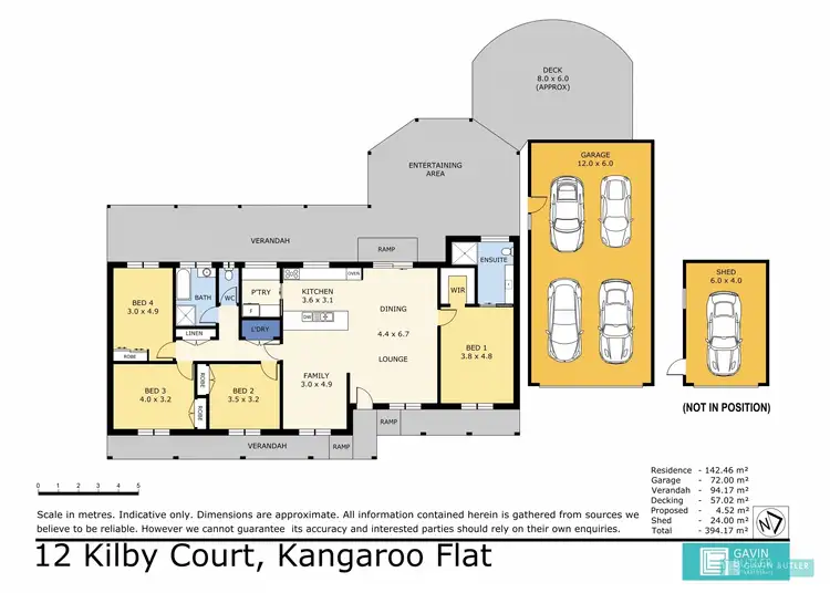 Floorplan of Homely house listing, 12 Kilby Ct, Kangaroo Flat VIC 3555