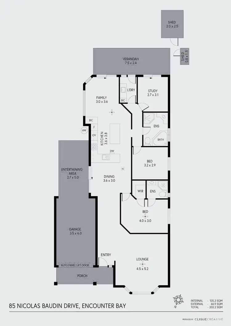 Floorplan of Homely house listing, 85 Nicolas Baudin Dr, Encounter Bay SA 5211