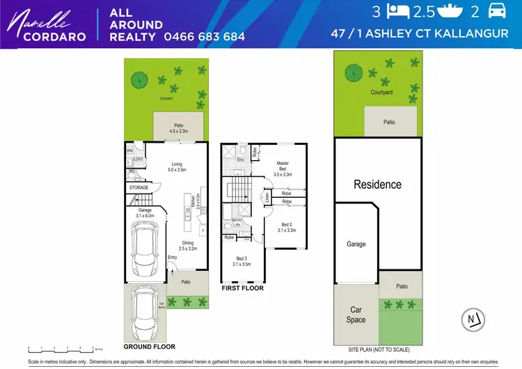Floorplan of Homely townhouse listing, Unit 47/1 Ashley Ct, Kallangur QLD 4503