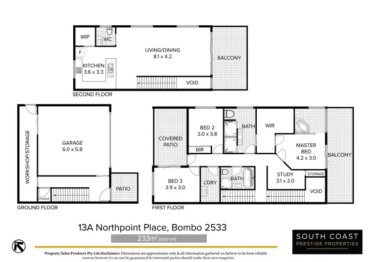 Floorplan of Homely house listing, 13A Northpoint Place, Bombo NSW 2533