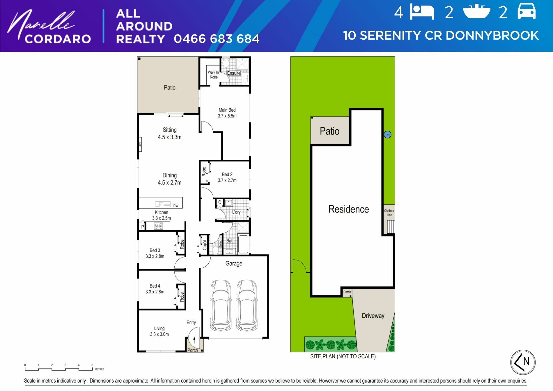 Floorplan of Homely house listing, 10 Serenity Cres, Donnybrook QLD 4510