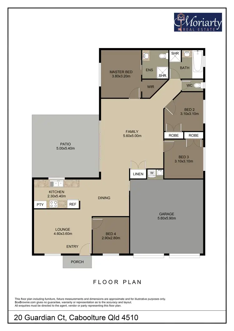 Floorplan of Homely house listing, 20 Guardian Ct, Caboolture QLD 4510