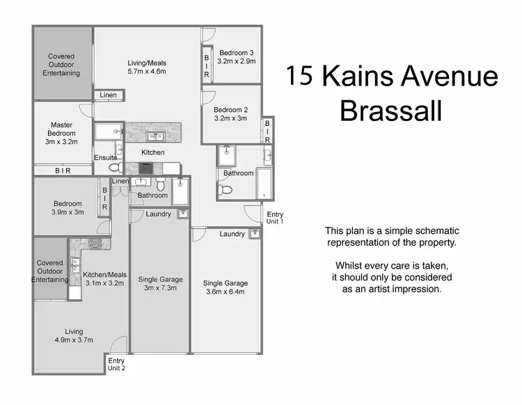 Floorplan of Homely unit listing, 15 Kains Ave, Brassall QLD 4305