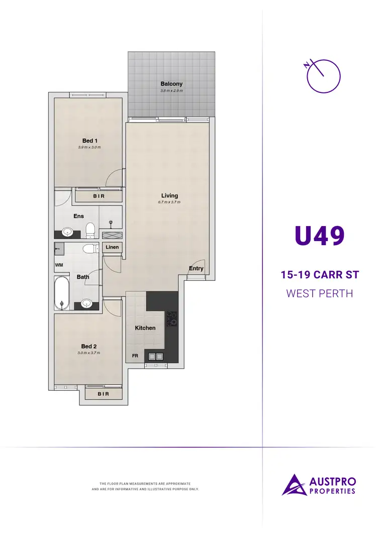 Floorplan of Homely house listing, Unit 49/15-19 Carr Street, West Perth WA 6005