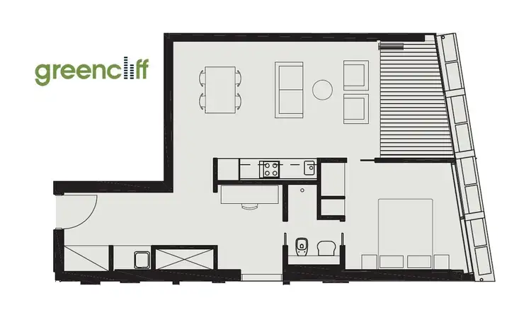 Floorplan of Homely apartment listing, E1808/3 Carlton St, Chippendale NSW 2008