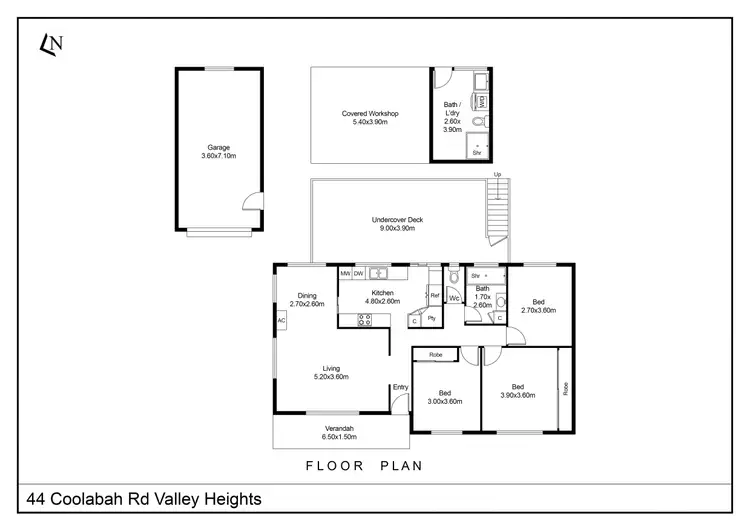 Floorplan of Homely house listing, 44 Coolabah Rd, Valley Heights NSW 2777