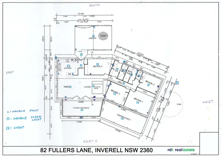 Floorplan of Homely rural property listing, 82 Fullers Lane, Inverell NSW 2360