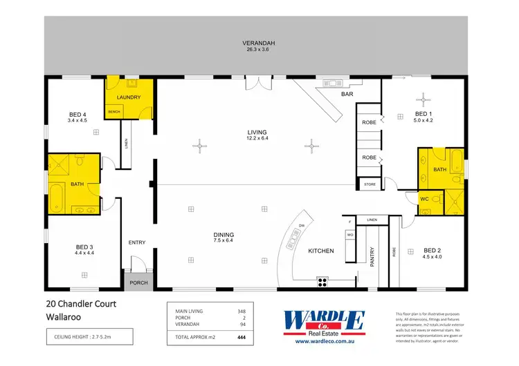 Floorplan of Homely house listing, 20 Chandler Ct, Wallaroo SA 5556