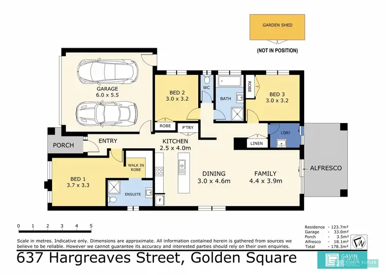 Floorplan of Homely house listing, 637 Hargreaves St, Golden Square VIC 3555