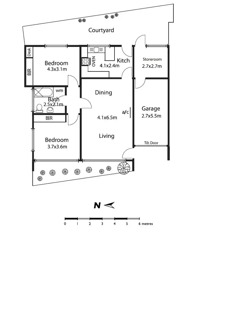 Floorplan of Homely unit listing, Unit 1/34 Crisp St, Hampton VIC 3188