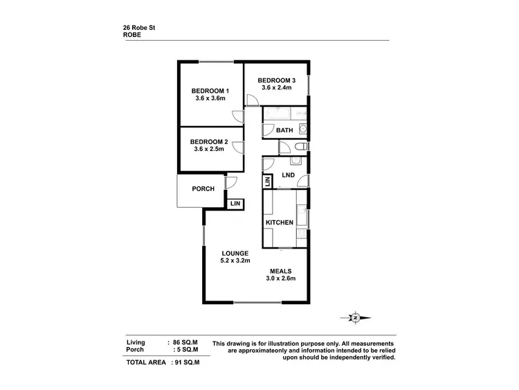 Floorplan of Homely house listing, 26 Robe St, Robe SA 5276