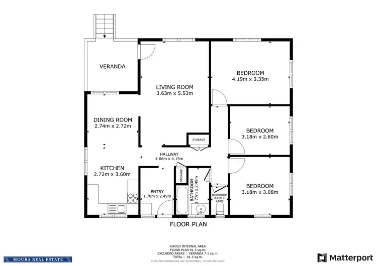 Floorplan of Homely house listing, 24 Stephenson St, Moura QLD 4718