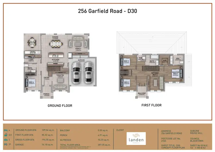 Floorplan of Homely house listing, Lot 14/256 Garfield Rd East, Rouse Hill NSW 2155