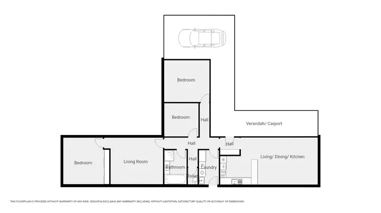 Floorplan of Homely house listing, 24 Heath St, Halls Gap VIC 3381