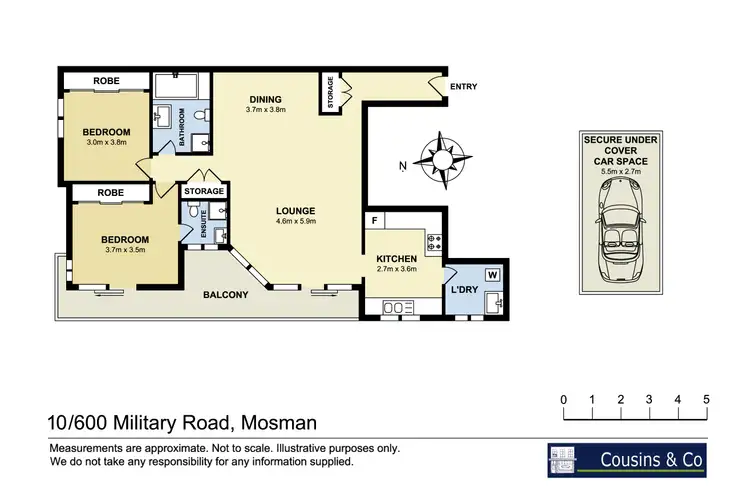 Floorplan of Homely apartment listing, 10/600 Military Road, Mosman NSW 2088