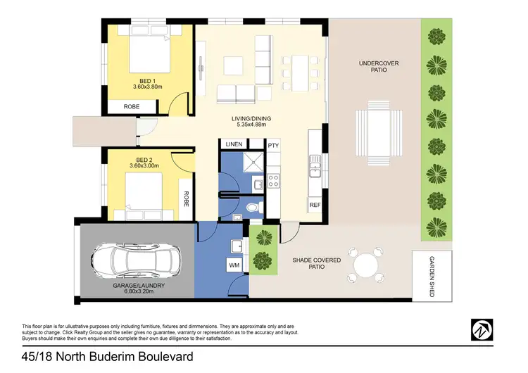 Floorplan of Homely unit listing, Unit 45/18 North Buderim Bvd, Buderim QLD 4556