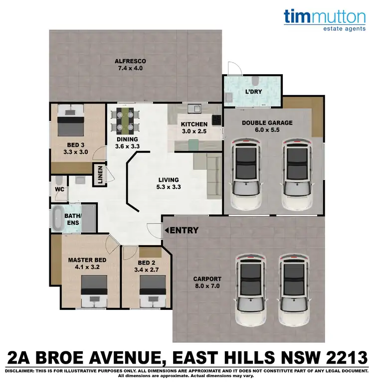 Floorplan of Homely house listing, 2A Broe Ave, East Hills NSW 2213