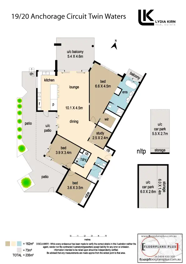 Floorplan of Homely apartment listing, Unit 19/20 Anchorage Cct, Twin Waters QLD 4564