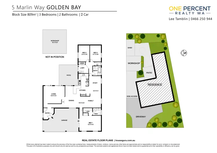 Floorplan of Homely house listing, 5 Marlin Way, Golden Bay WA 6174