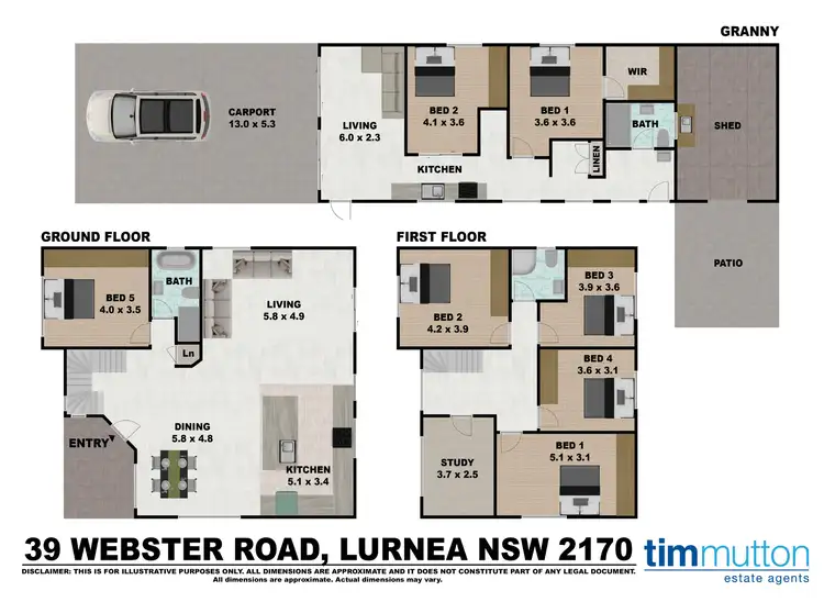 Floorplan of Homely house listing, 39 Webster Rd, Lurnea NSW 2170
