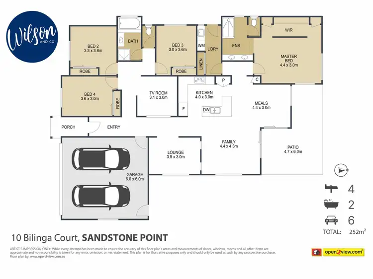 Floorplan of Homely house listing, 10 Bilinga Ct, Sandstone Point QLD 4511