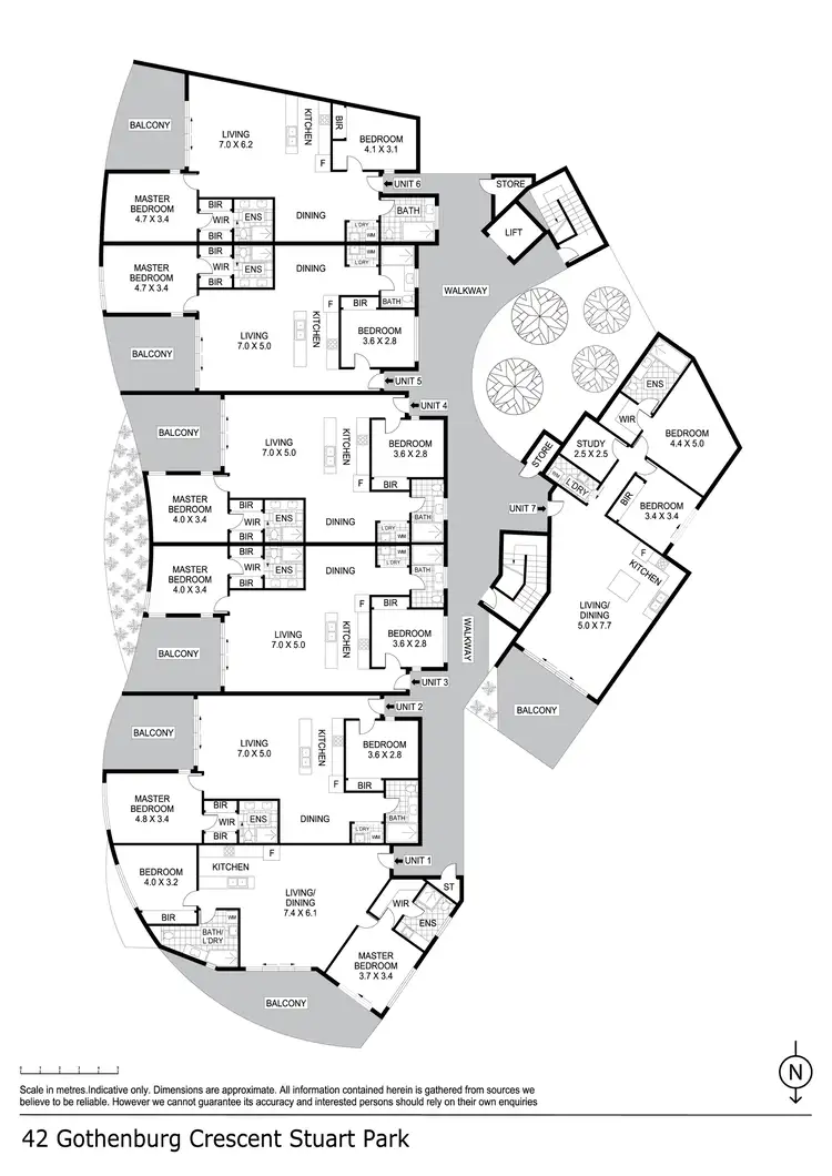 Floorplan of Homely unit listing, 203/42 Gothenburg Crescent, Stuart Park NT 820