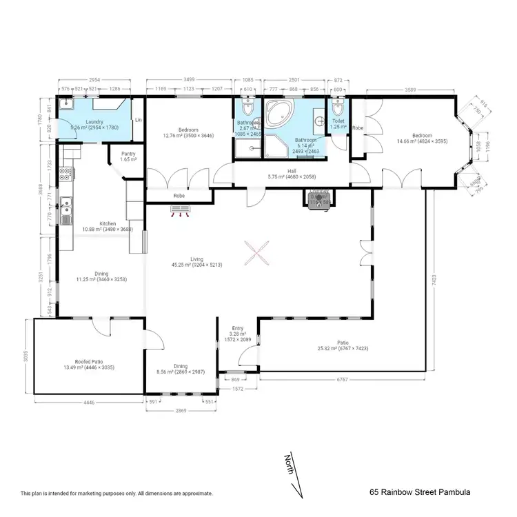 Floorplan of Homely house listing, 65 Rainbow St, Pambula NSW 2549