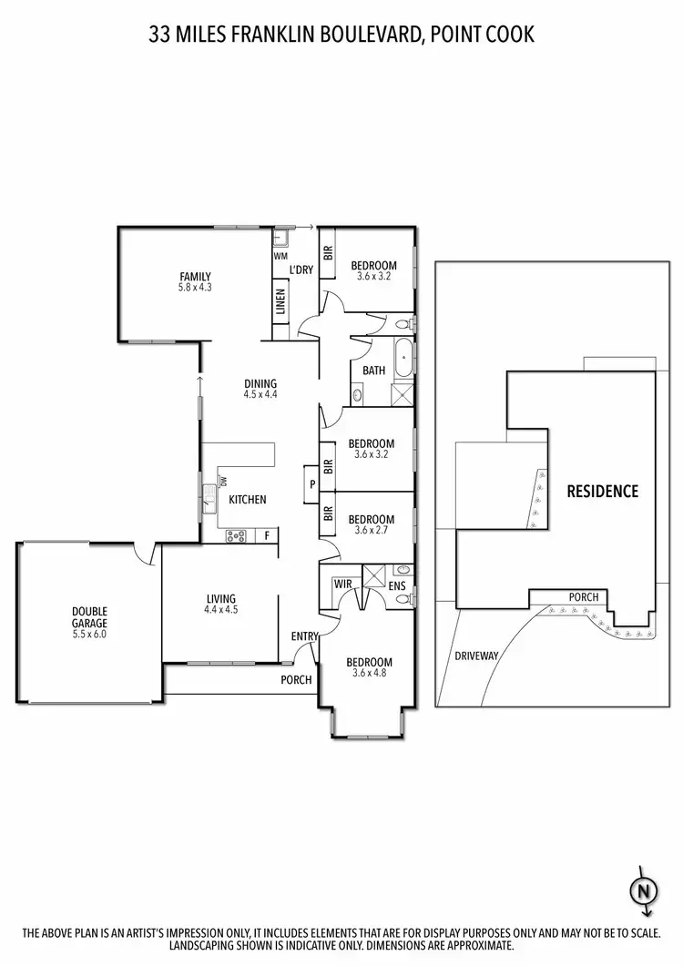 Floorplan of Homely house listing, 33 Miles Franklin Boulevard, Point Cook VIC 3030