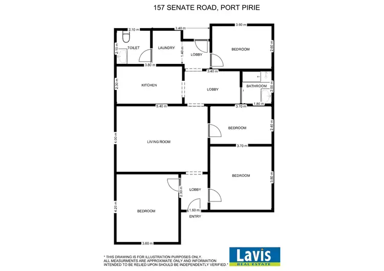 Floorplan of Homely house listing, 157 Senate Road, Port Pirie SA 5540
