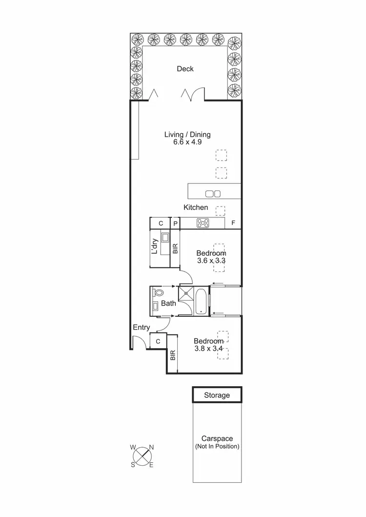Floorplan of Homely apartment listing, 3/2 Male Street, Brighton VIC 3186