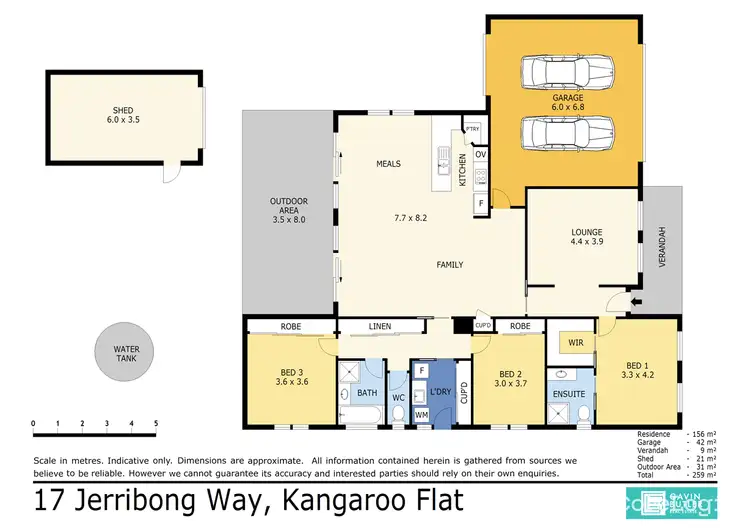 Floorplan of Homely house listing, 17 Jerribong Way, Kangaroo Flat VIC 3555