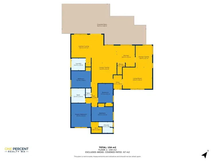 Floorplan of Homely house listing, 43 Aulberry Pde, Leeming WA 6149
