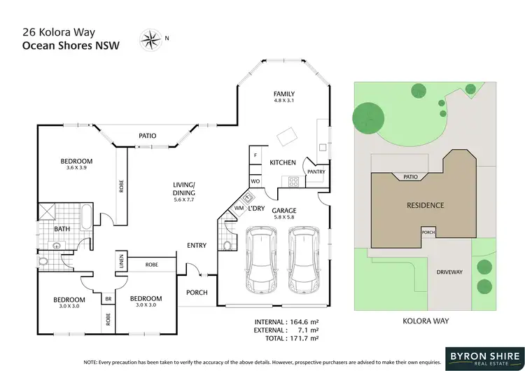 Floorplan of Homely house listing, 26 Kolora Way, Ocean Shores NSW 2483