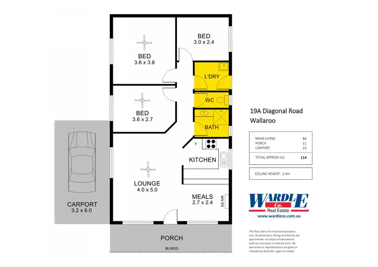 Floorplan of Homely house listing, 19A Diagonal Rd, Wallaroo SA 5556