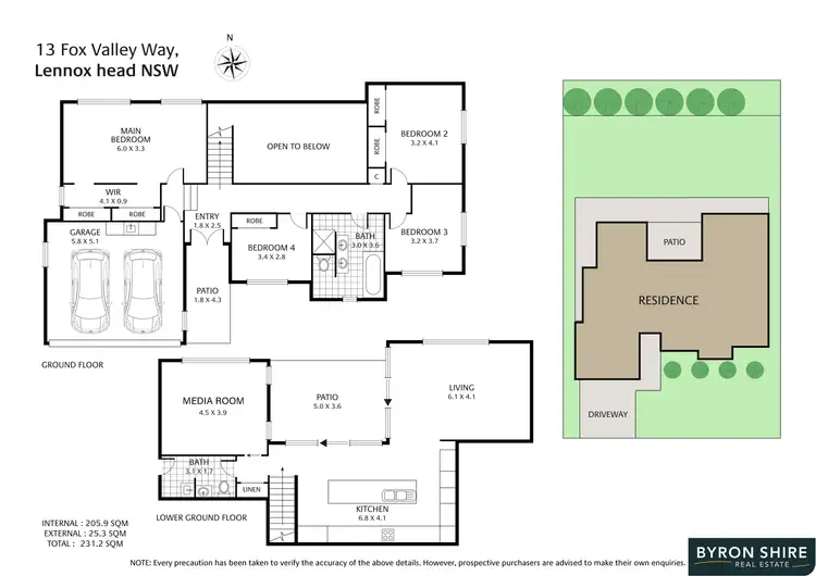 Floorplan of Homely house listing, 13 Fox Valley Way, Lennox Head NSW 2478