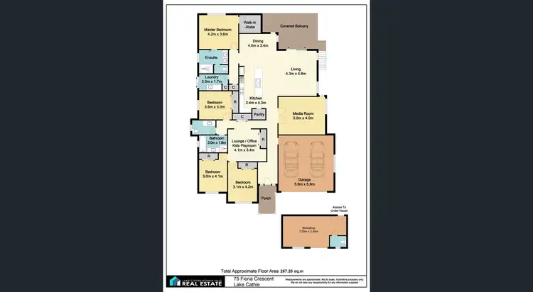 Floorplan of Homely house listing, 75 Fiona Cres, Lake Cathie NSW 2445