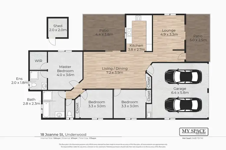 Floorplan of Homely house listing, 18 Joanne St, Underwood QLD 4119
