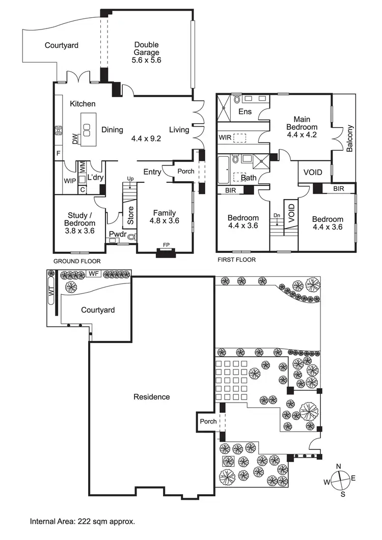 Floorplan of Homely house listing, 407 New Street, Brighton VIC 3186