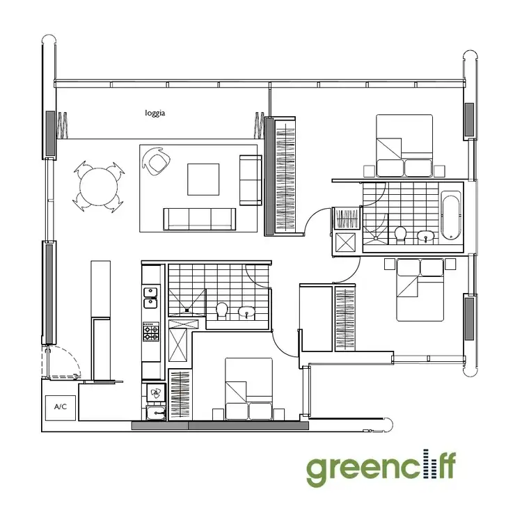 Floorplan of Homely apartment listing, 4104/101 Bathurst St, Sydney NSW 2000