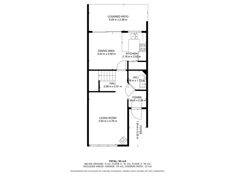 Floorplan of Homely unit listing, Unit 7/9-13 Lakeside Dr, Eden NSW 2551