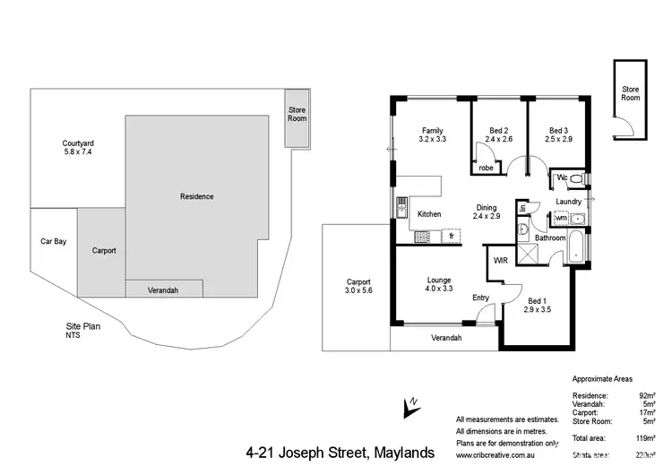 Floorplan of Homely villa listing, 4/21 Joseph St, Maylands WA 6051