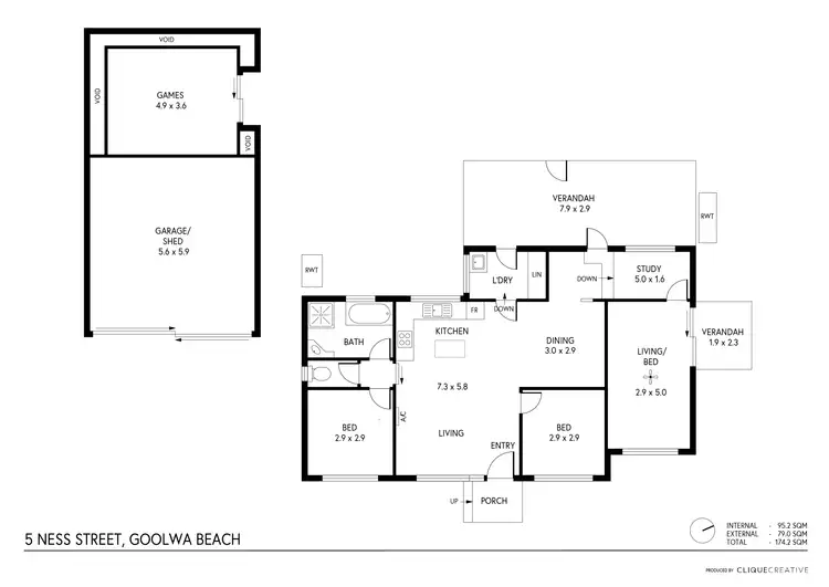 Floorplan of Homely house listing, 5 Ness St, Goolwa Beach SA 5214