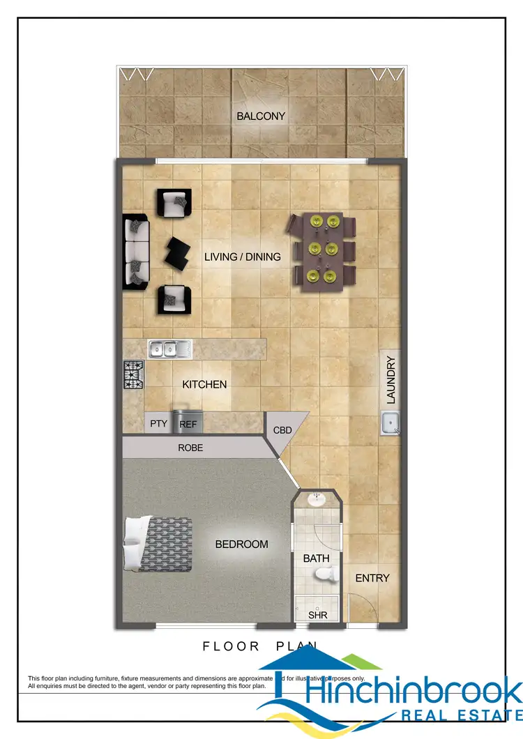 Floorplan of Homely unit listing, Unit 15/20-24 Poinciana Bvd, Cardwell QLD 4849