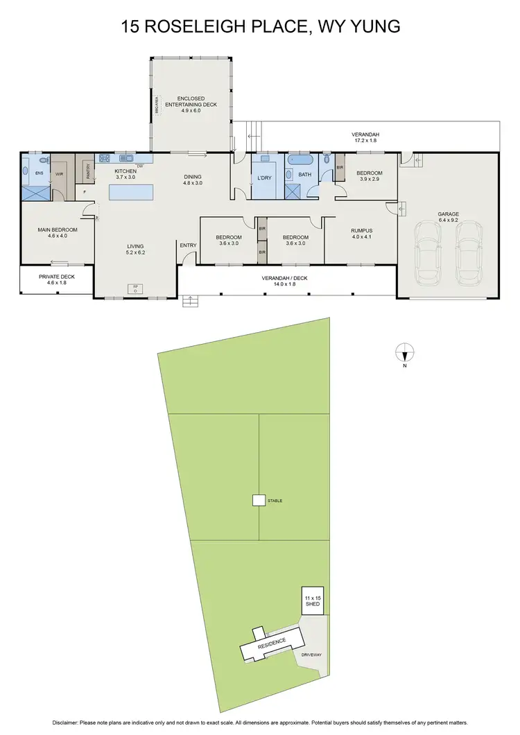 Floorplan of Homely house listing, 15 Roseleigh Pl, Wy Yung VIC 3875