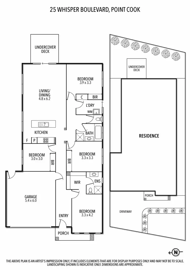 Floorplan of Homely house listing, 25 Whisper Boulevard, Point Cook VIC 3030