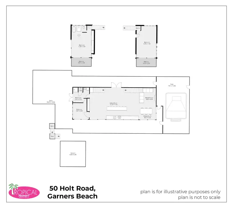 Floorplan of Homely house listing, 50 Holt Road, Garners Beach QLD 4852