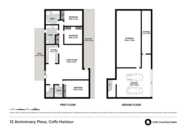 Floorplan of Homely house listing, 12 Anniversary Pl, Coffs Harbour NSW 2450